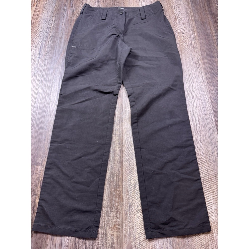 5.11 Tactical Pants Womens Size 10 Black Rip Stop Polyester Pockets Utility